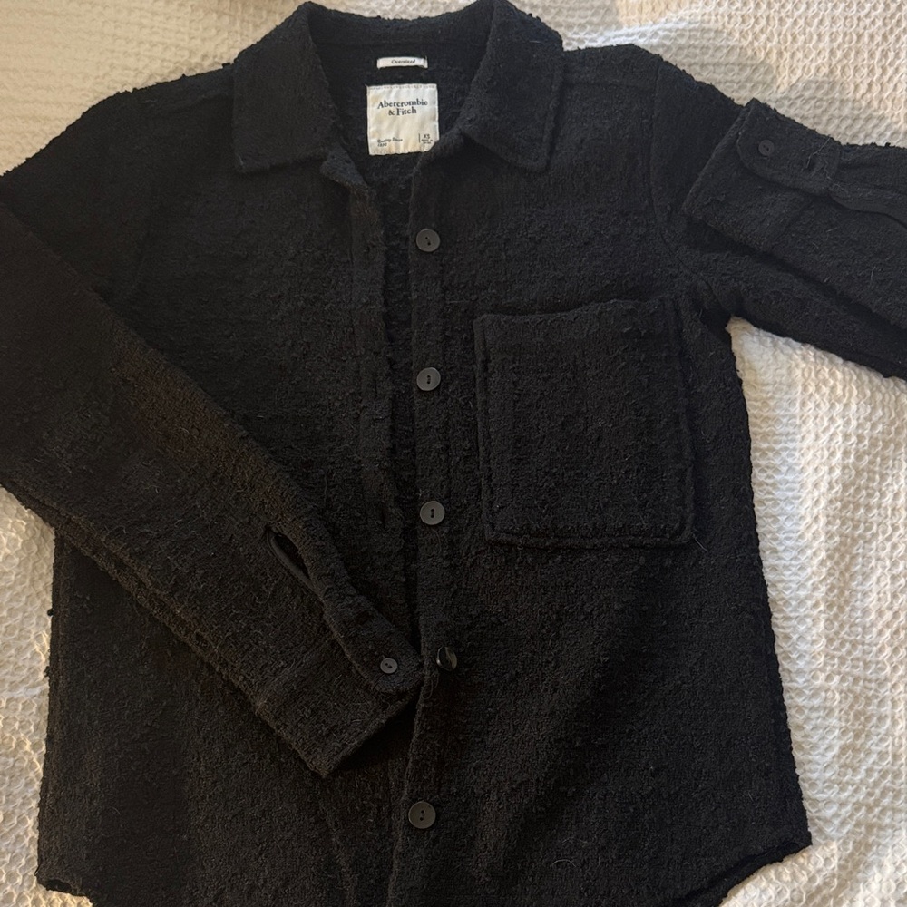 Abercrombie & Fitch Charcoal Knit Sweater